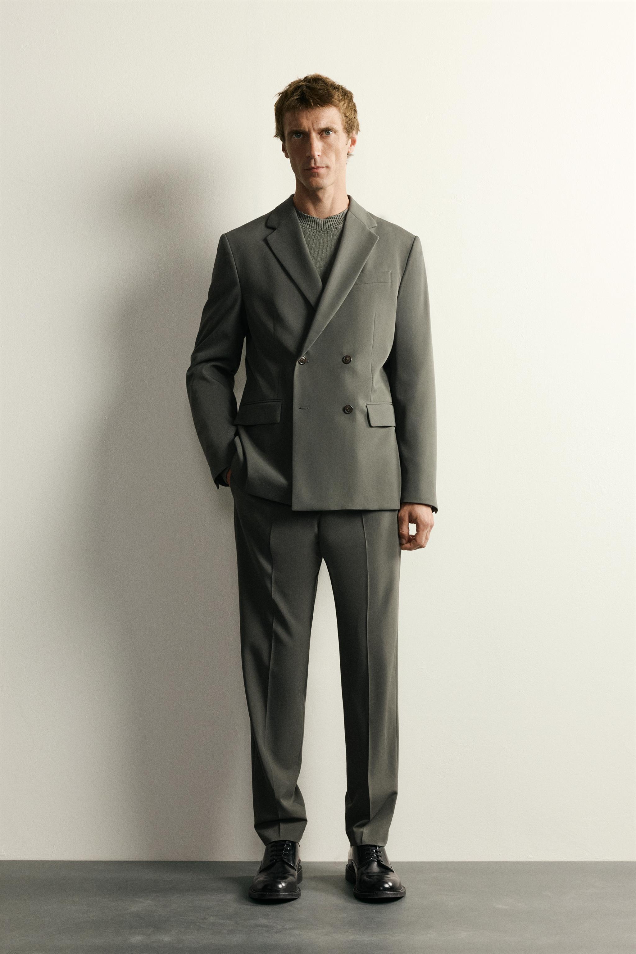 COMFORT DOUBLE BREASTED SUIT BLAZER